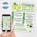 st patricks day spirit week ideas for school or work on customizable flyer